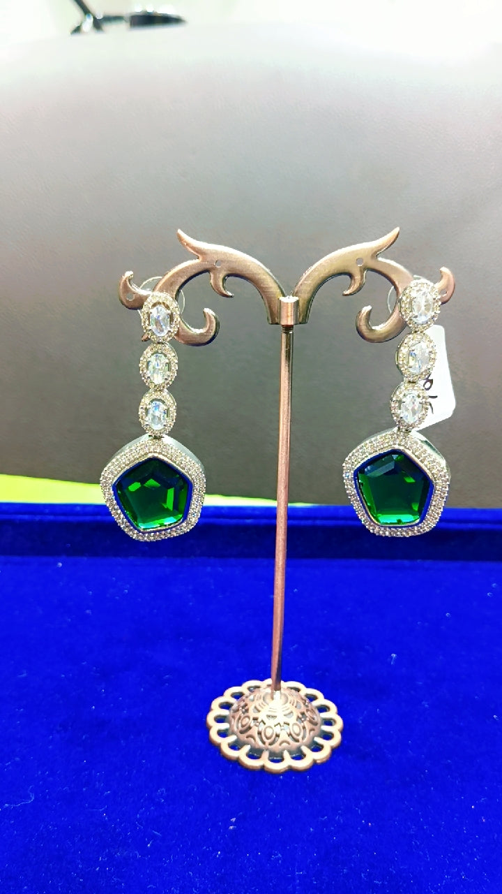 Emerald Royale AD Drop Earrings