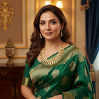 Gold Wave AD Choker Necklace & Earring Set