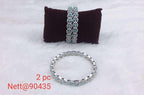 AD Bangles Set - 2 Pieces - Nett@90435 (Multiple Colors)