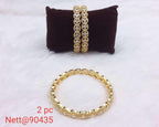 AD Bangles Set - 2 Pieces - Nett@90435 (Multiple Colors)