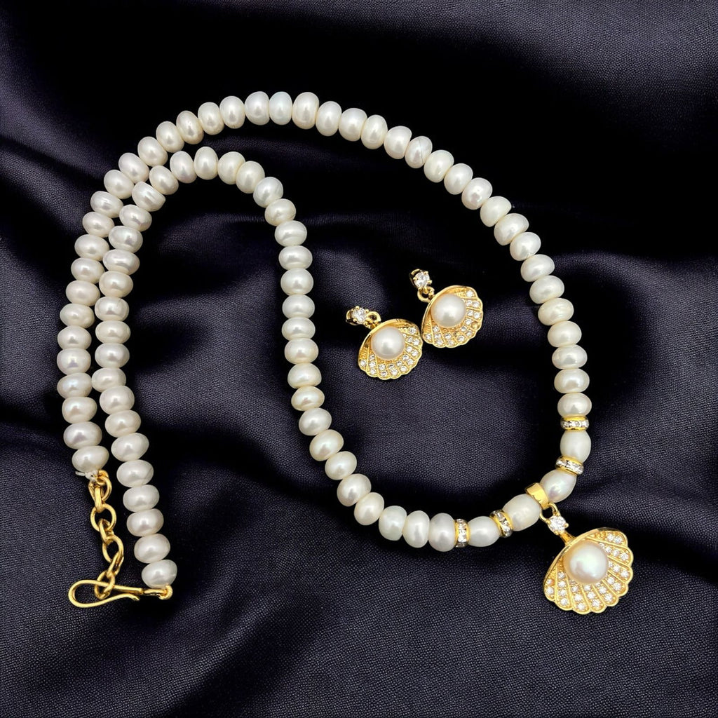 Pearl Shell Pendant Jewelry Set