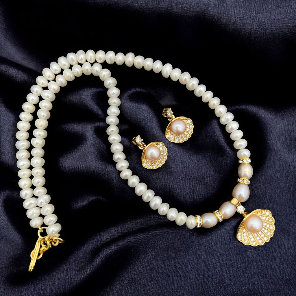 Pearl Shell Pendant Jewelry Set