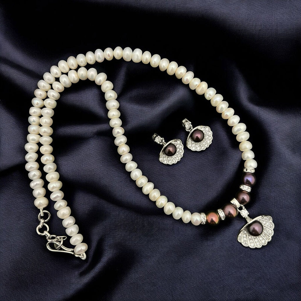 Pearl Shell Pendant Jewelry Set