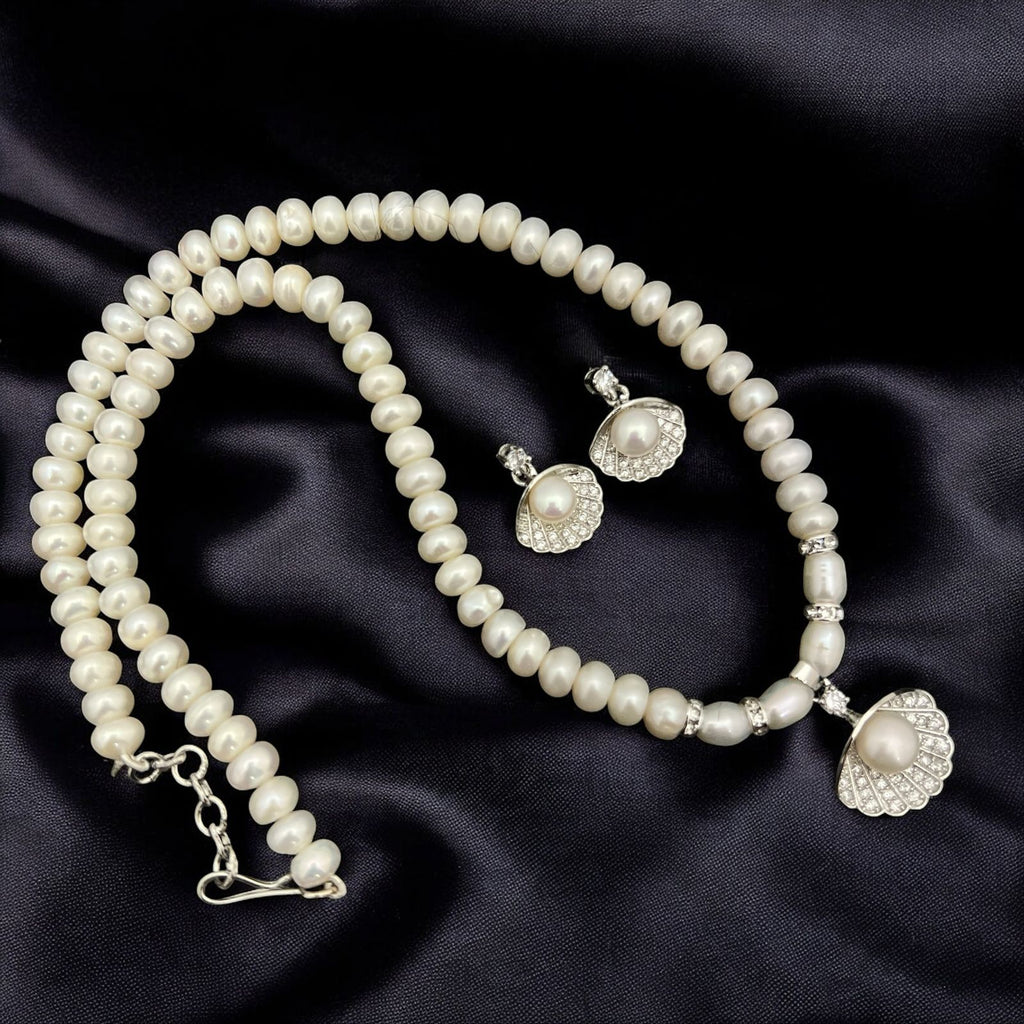 Pearl Shell Pendant Jewelry Set