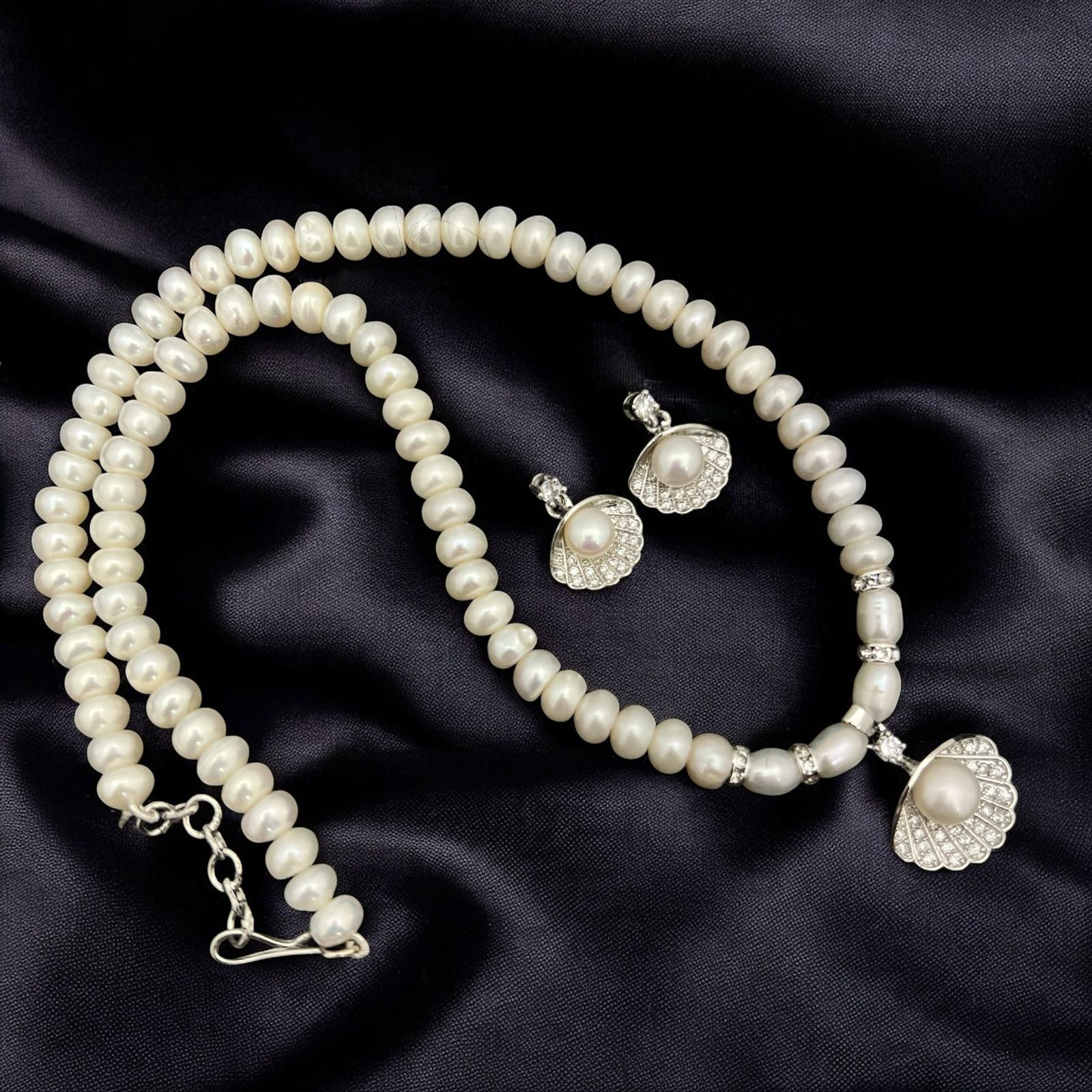 Pearl Shell Pendant Jewelry Set