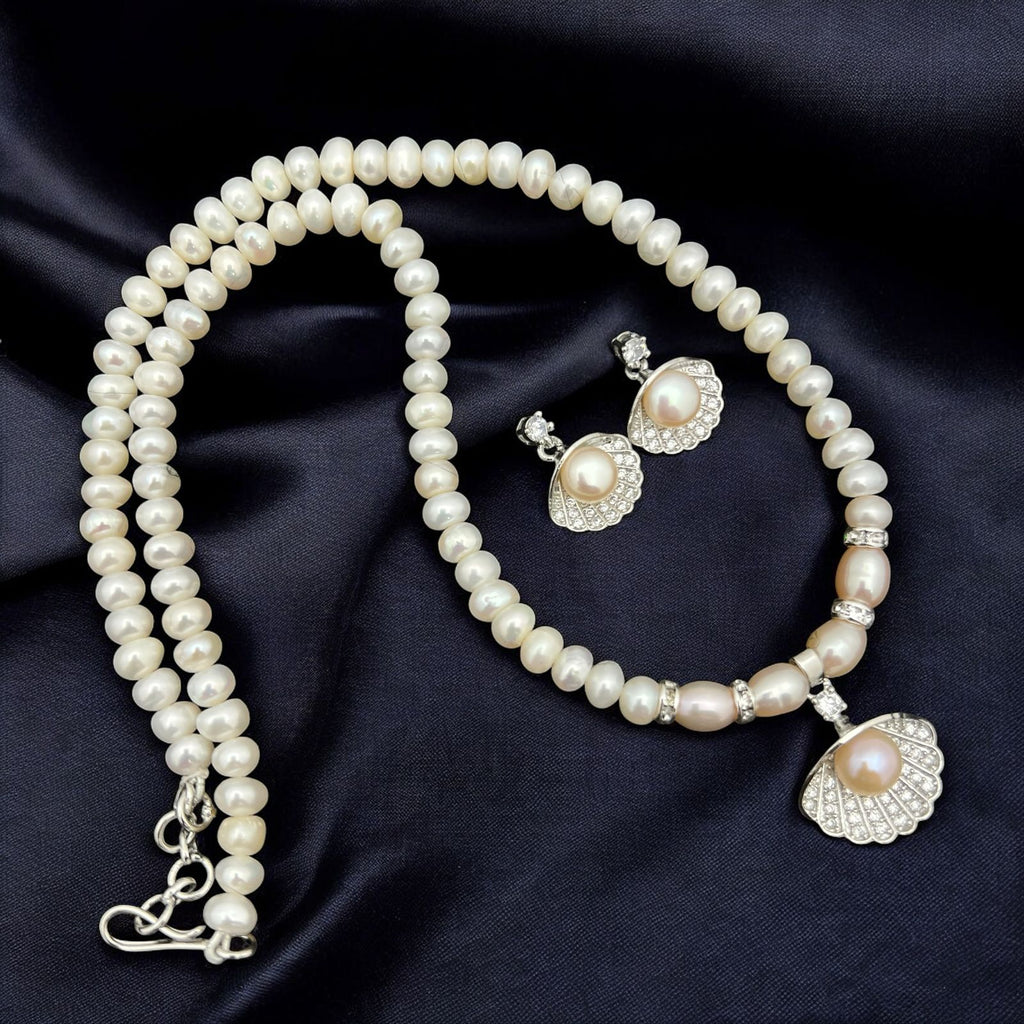 Pearl Shell Pendant Jewelry Set