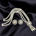 Pearl and Gemstone Sunburst Jewelry Set