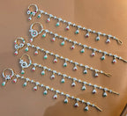 Diamond Nose Ring with Chain - Nath Set