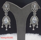 Diamond Chandelier Earrings with Gemstone Drops