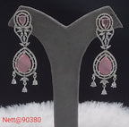 Diamond Chandelier Earrings with Gemstone Drops