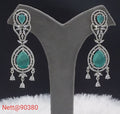 Diamond Chandelier Earrings with Gemstone Drops