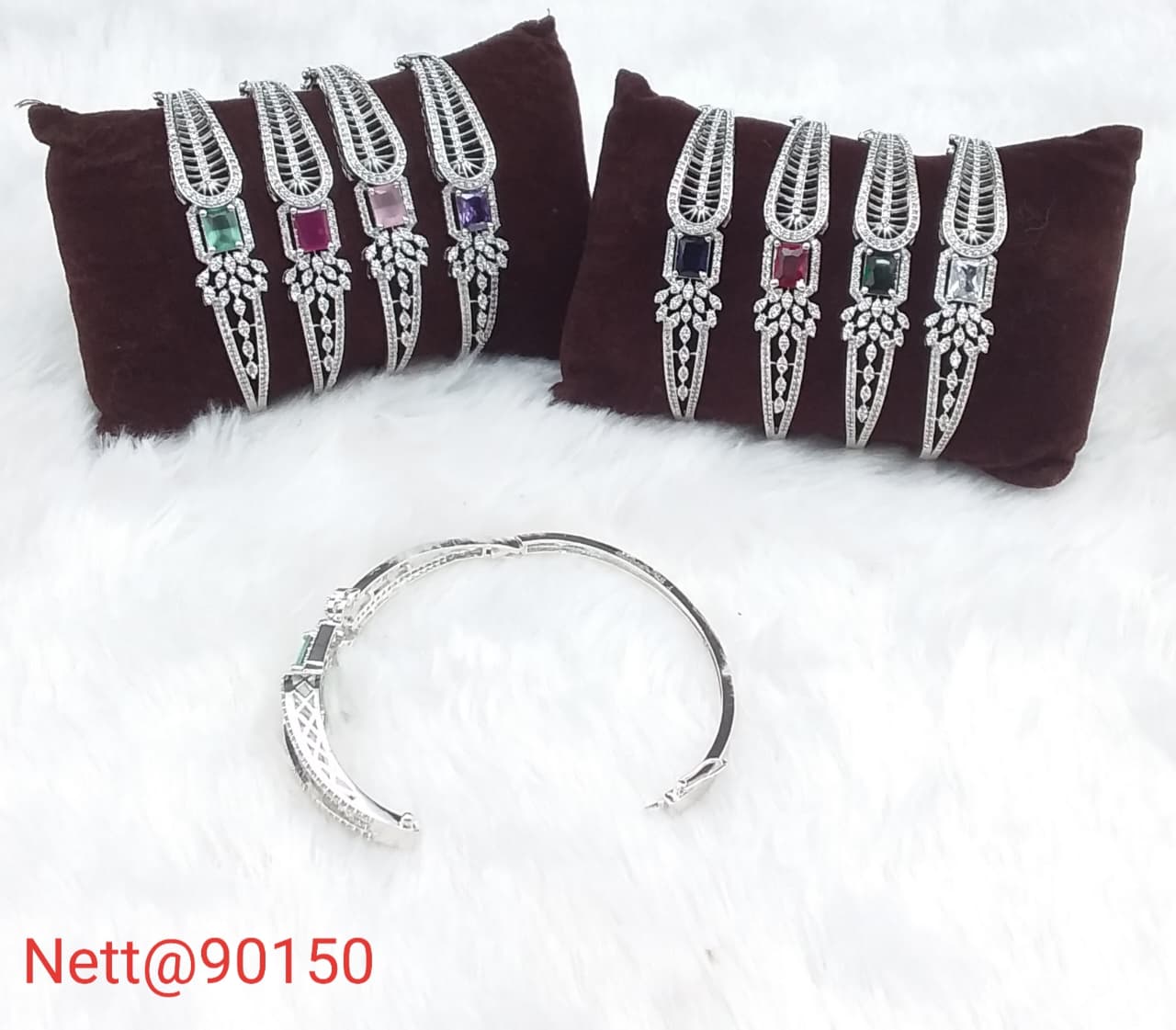 AD Bracelet Collection - Premium Silver Tone Bangles
