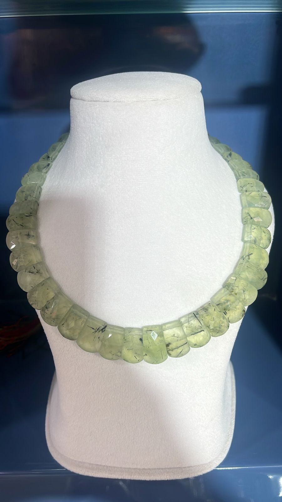 Prehnite Chunky Gemstone Necklace