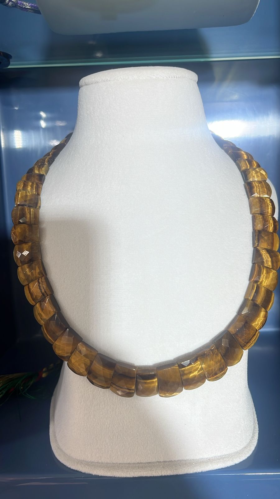 Golden Citrine Chunky Gemstone Necklace