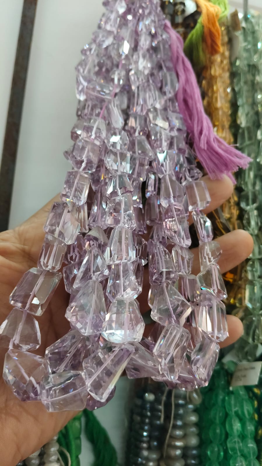 Lavender Amethyst Chunky Gemstone Necklace