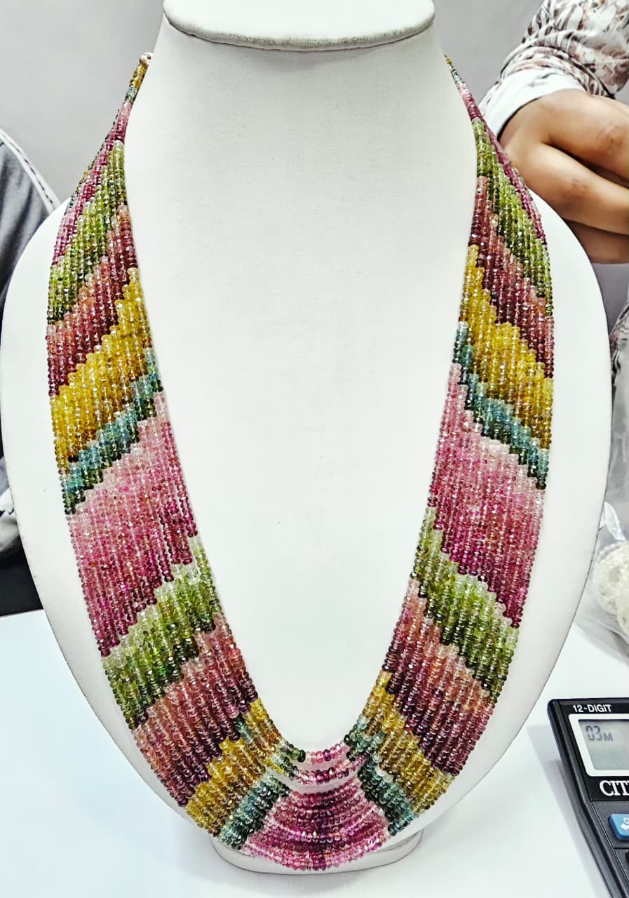 Multi-Strand Tourmaline Necklace