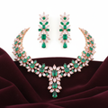 Emerald Champagne Necklace Studio Shot