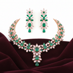 Emerald Champagne Necklace Studio Shot