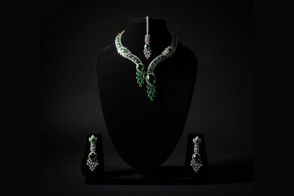 Emerald AD Necklace Set promotional banner