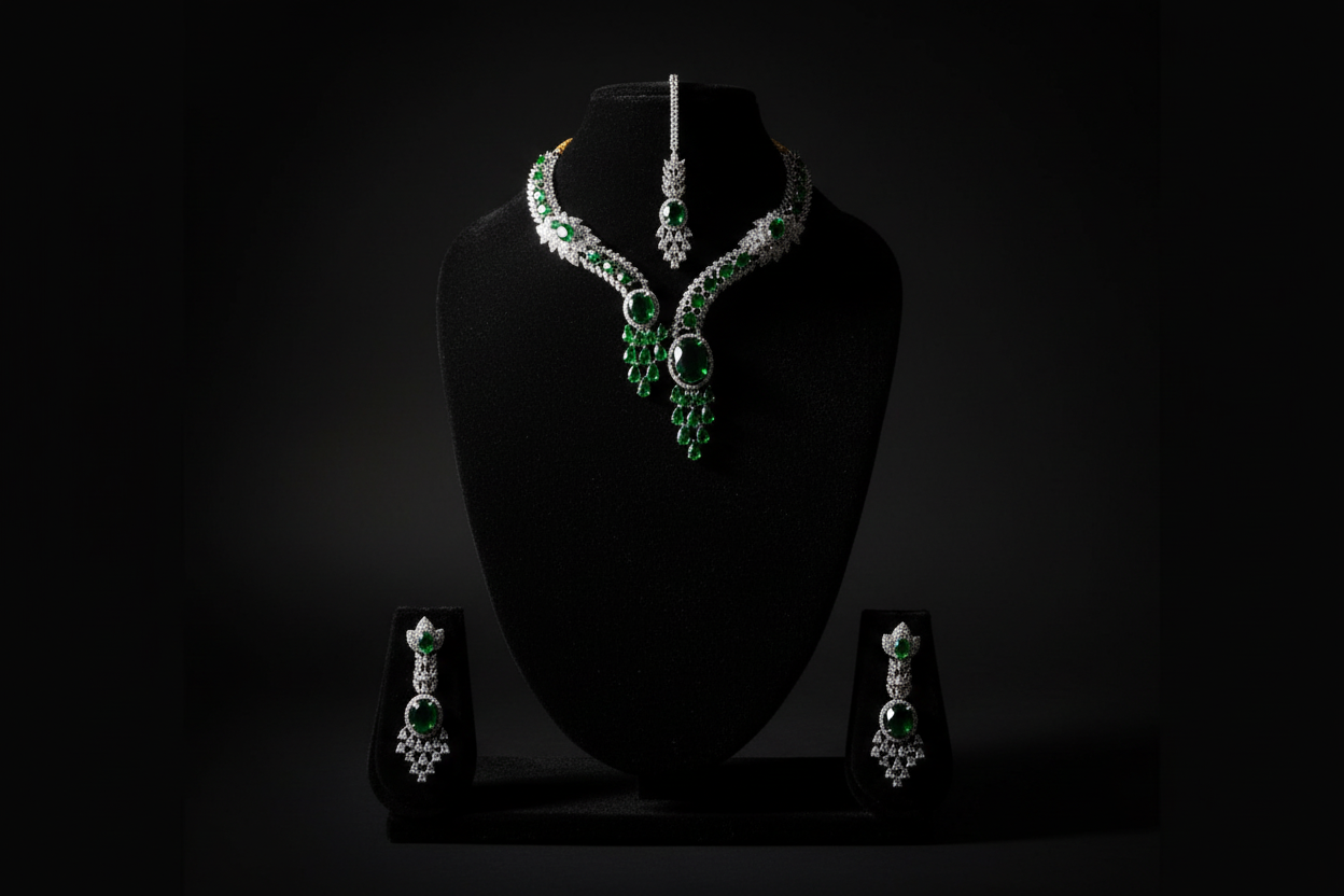 Emerald AD Necklace Set promotional banner