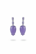Lavender Jade Teardrop Drop Earrings – white background studio promotional image