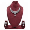 Floral AD Diamond Necklace Set - Studio Promotional Shot