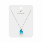 Studio product shot – Azure Teardrop Pendant Necklace