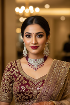 Ruby Fan Choker Set - Bridal Lifestyle