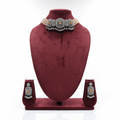 Champagne Topaz Pearl Choker Set - Studio Editorial