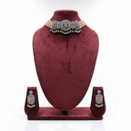 Champagne Topaz Pearl Choker Set - Studio Editorial