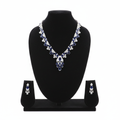 Royal Blue Sapphire AD Necklace Set - Studio Promotional Shot