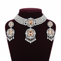 Champagne Topaz Choker Set - Studio Editorial