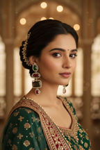 Emerald Ruby Smoky Topaz CZ Chandelier Earrings – bridal lifestyle editorial