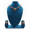 Ruby Polki Necklace Set - Studio Editorial